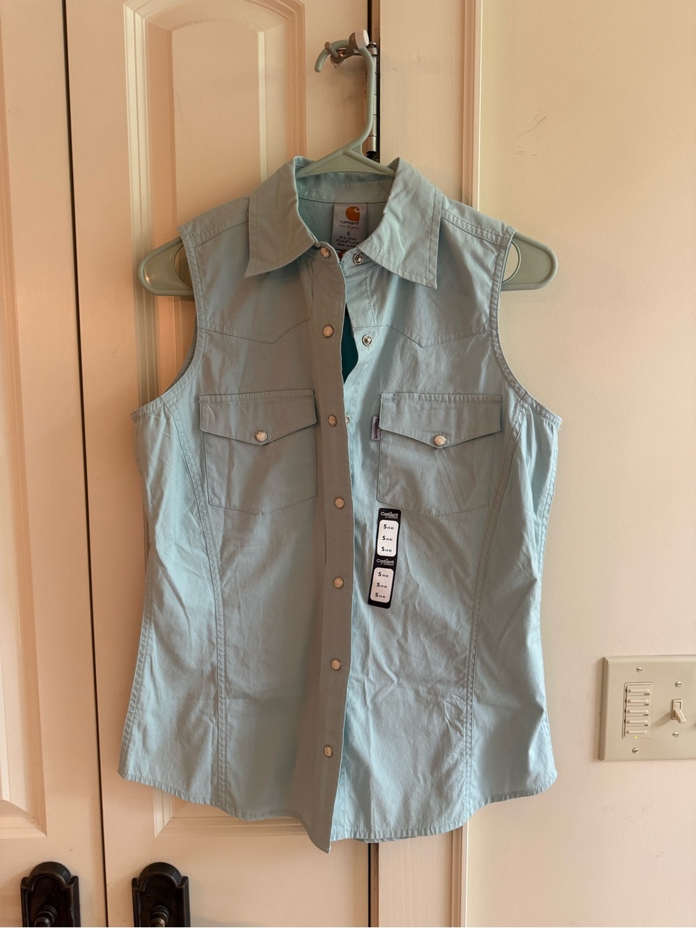 NWT Vintage Carhartt Sleeveless Top Size Small 💙💚
